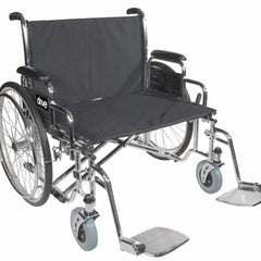 Drive Medical Sentra Heavy Duty Wheelchair with Extra large padded armrests ,8 inch front Wheels ,700 lbs Weight Capacity ,30" (W) x 20" (D) ,10956Q