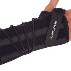 Wrist Brace ProCare Quick Fit Wrist II Preformed Aluminum / Foam / Nylon Left Hand Black One Size Fits Most