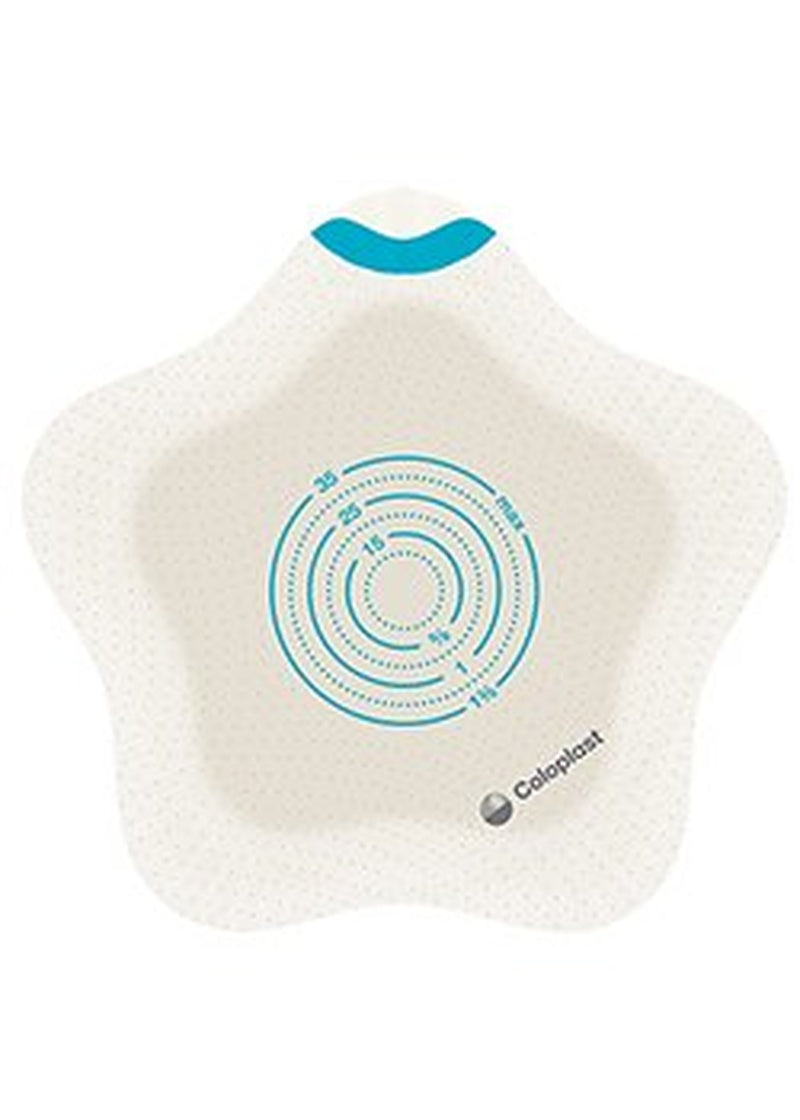 Ostomy Barrier SenSura Mio Kids Trim to Fit, Standard Wear Adhesive Coupling Without Flange Green Code System 0 to 1 3/8 Inch Opening