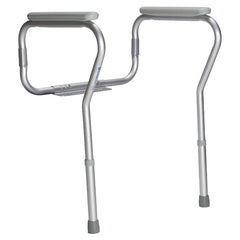 dynarex adjustable height toilet safety rail enhance bathroom safety with this sturdy height adjustable rail for added support and stability perfect for seniors copy