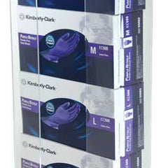 Glove Box Holder Horizontal Mounted 4 Box Capacity Clear 3 1/2 X 11 X 19 1/4 Inch Acrylic