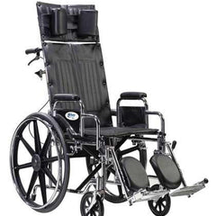 Full Reclining Wheelchair with removable Desk Arms and swing-away elevating legrests ,8" front Wheels ,450 lbs Weight Capacity ,10966P
