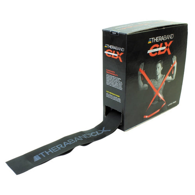 Black TheraBand CLX 25 yard bulk roll