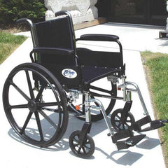 Cruiser III K3 lightweight wheelchair 16 inch seat with elevating leg rests front view