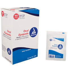 Sterile Oval Eyepad Sterile 2 5/8 X 1 5/8 50 Pouches/ Bx All Care Store