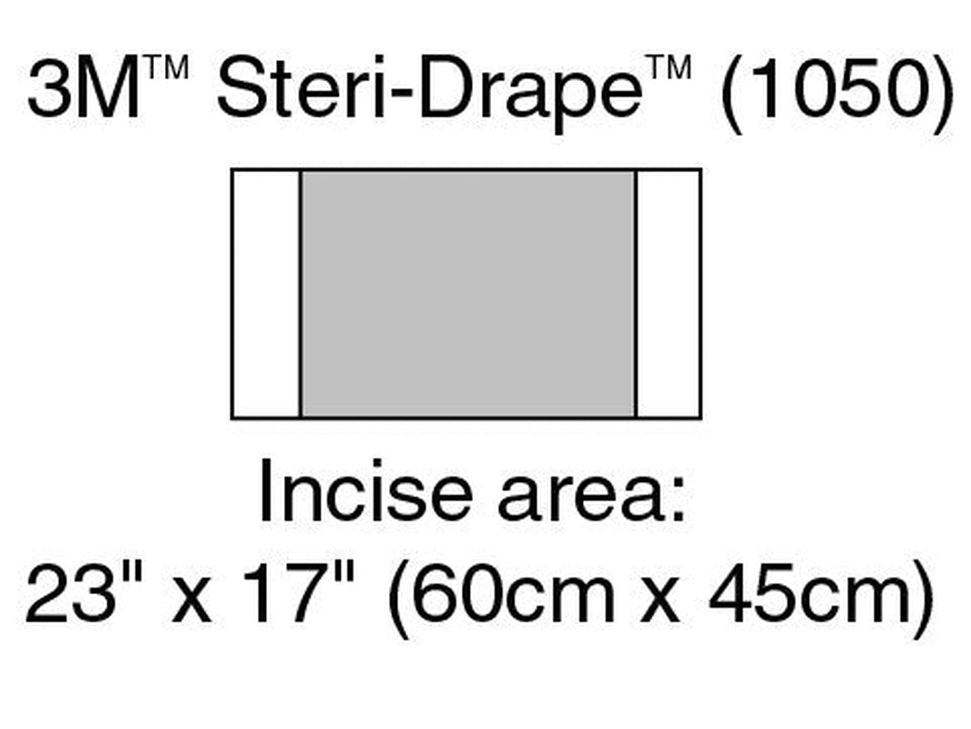 Surgical Drape 3M Steri Drape Large Incise Drape 17 W X 23 L Inch Sterile
