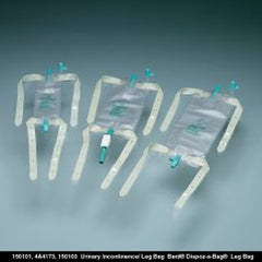 Urinary Leg Bag Bard Dispoz a Bag Anti Reflux Valve Sterile 950 mL Vinyl