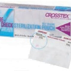 Sterilization Pouch Sure Check Ethylene Oxide (EO) Gas / Steam 5 1/4 X 6 1/2 Inch Transparent Self Seal Film