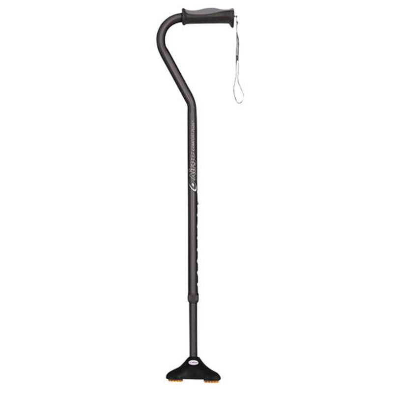 Cane W/ Miniquad Ultra Stable Tip Black