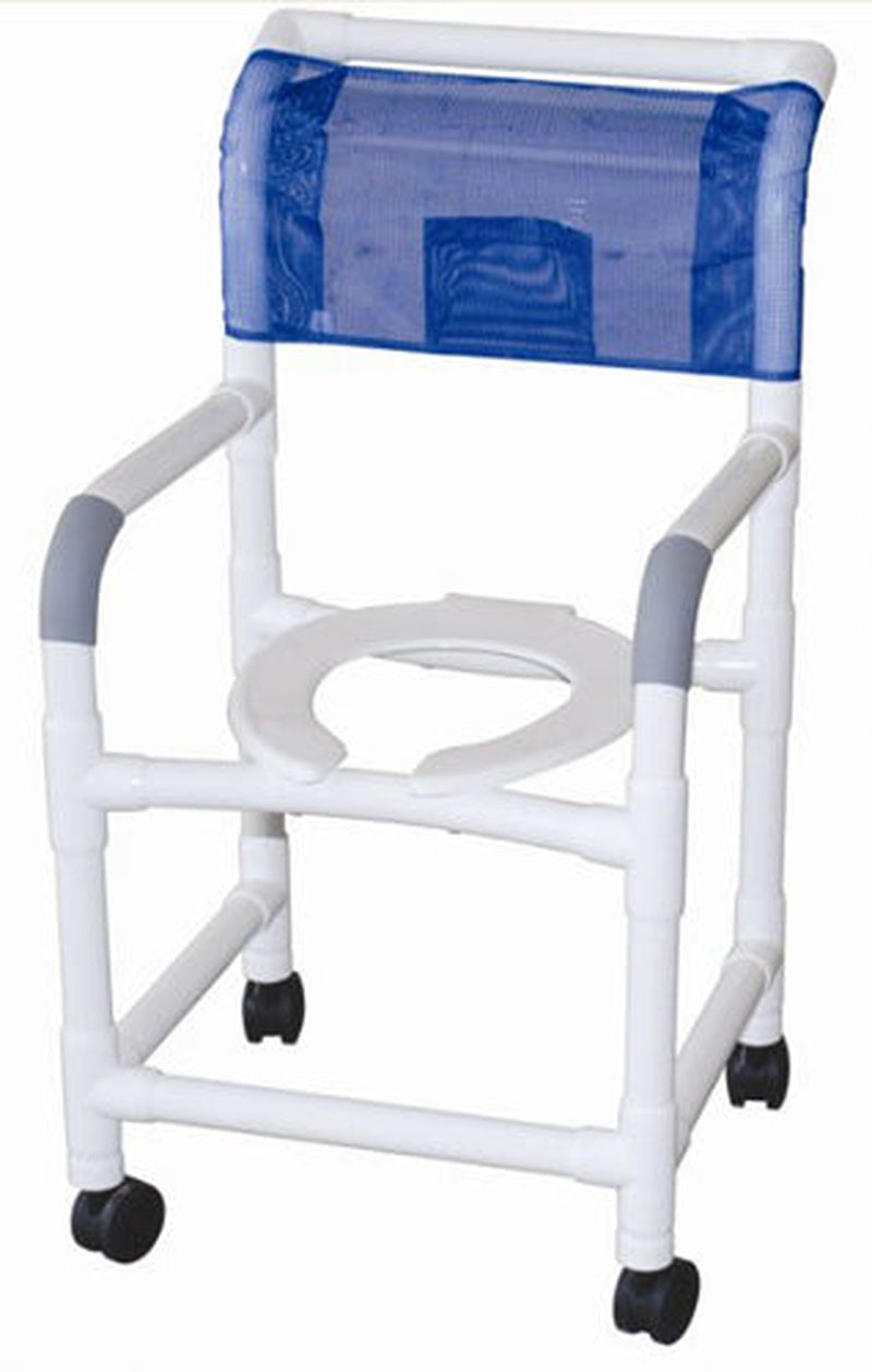 Shower Chair Pvc W/casters 18 Internal Width(custom)mjm