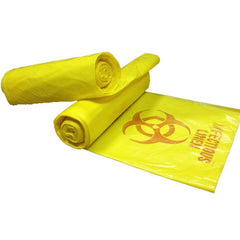 Infectious Linen Bag Colonial Bag 33 gal. Yellow Bag HDPE 30 1/2 X 43 Inch