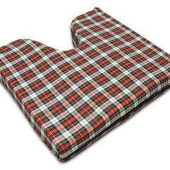 Coccyx Wheelchair Cushion Foam Plaid 16 x 18 x 3 All Care Store