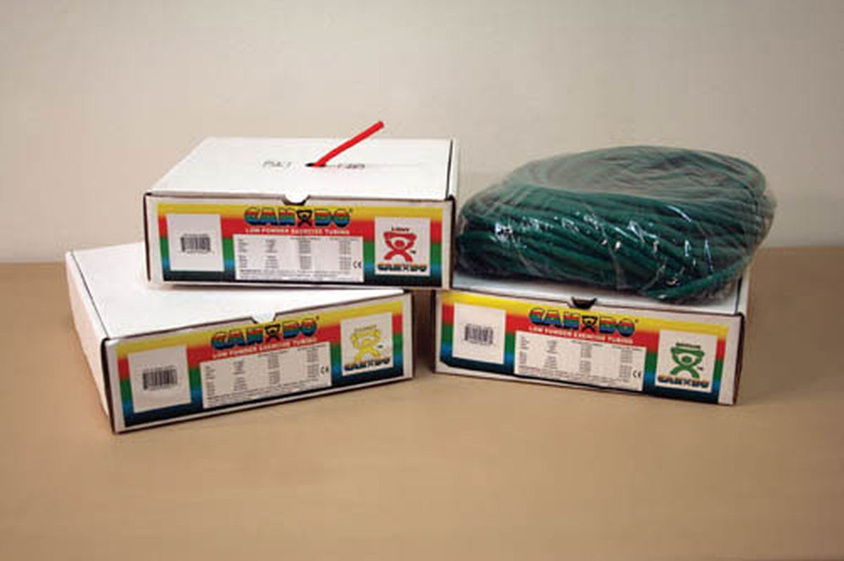 CanDo exercise tubing roll boxes, Green Medium