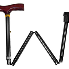 Designer Folding Cane - Black