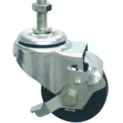 Locking Casters (set/4) 3 X 1-1/4 H/d Threaded Stem