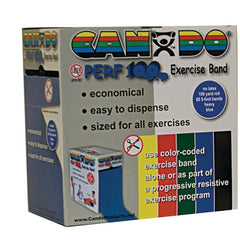 Cando No latex Exercise Band Yellow X light 100yd Disp Box All Care Store