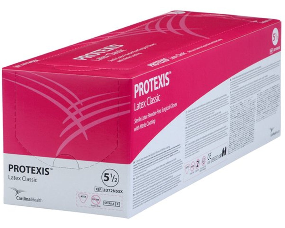 Surgical Glove Protexis Latex Classic Size 8 Sterile Latex Standard Cuff Length Smooth Cream Not Chemo Approved
