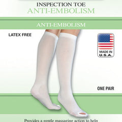 Anti Embolism Stockings Xl/Lng 15 20mmHg Below Knee Open Toe All Care Store