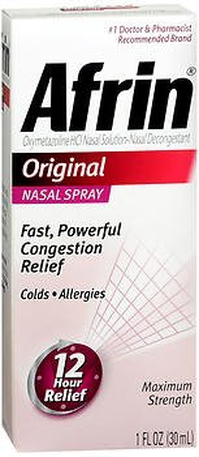 Sinus Relief Afrin Original 0.05% Strength Nasal Spray 30 mL
