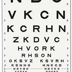 Eye Chart Good Lite 10 Foot Distance Acuity Test