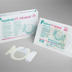 I.V. Dressing 3M Tegaderm Film 3 1/2 X 4 1/2 Inch Sterile