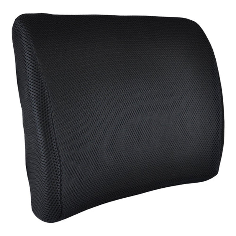 Lumbar Cushion W/straps Black Memory Foam Blue Jay All Care Store