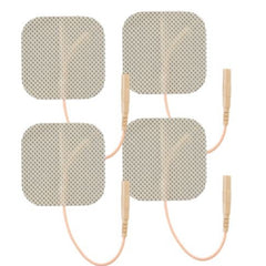 Economy Self-Adhesive Electrodes, 2" x 2" Tan Cloth in Poly Bag