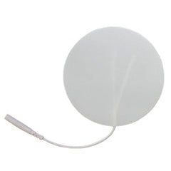 Self-Adhesive Electrodes, 3" Round White Foam, Foil Pouch