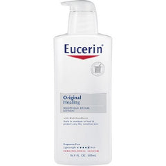 Hand and Body Moisturizer Eucerin Original 16 oz. Pump Bottle Unscented Lotion