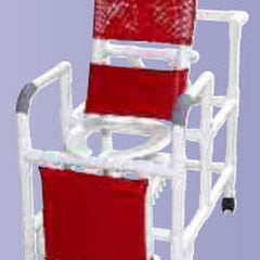 Reclining Shower Chair W/dlx Elongated Commode Seat Pvc