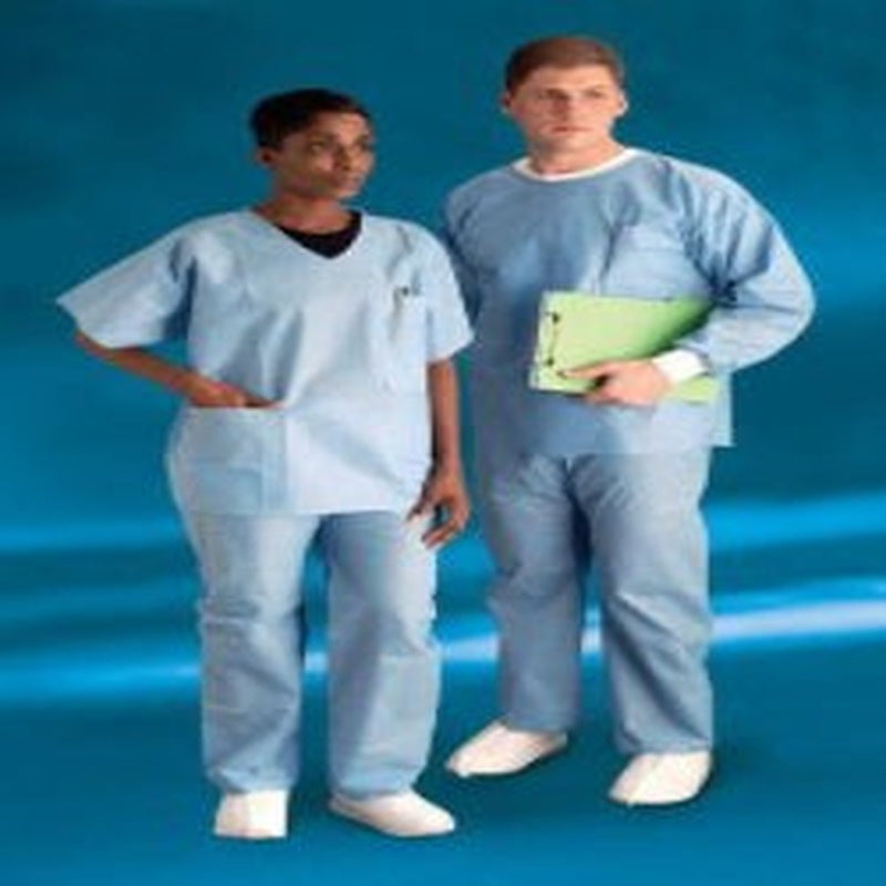 Scrub Pants Straight Leg Large Blue Unisex