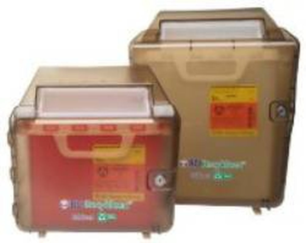 Sharps Container Cabinet / Wall Enclosure Recykleen 100% Recycled Material Wall Mount Locking