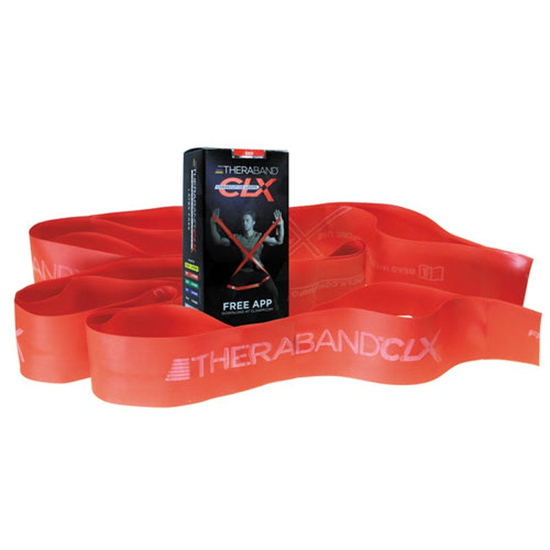 Theraband Consecutive Loops Red 5' Individual 9 loop All Care Store
