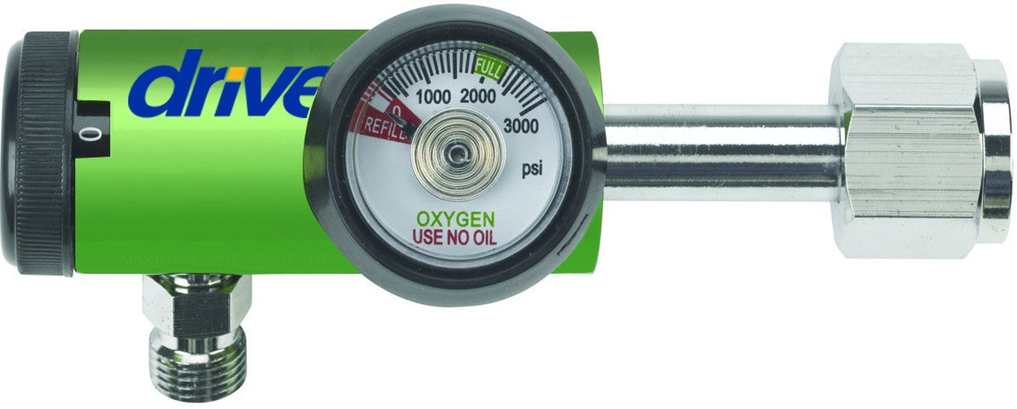 Drive Oxygen Regulator Click Style 0 15 LPM DISS Outlet CGA 540