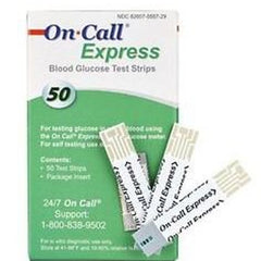 Blood Glucose Test Strips On Call 50 Strips per Pack