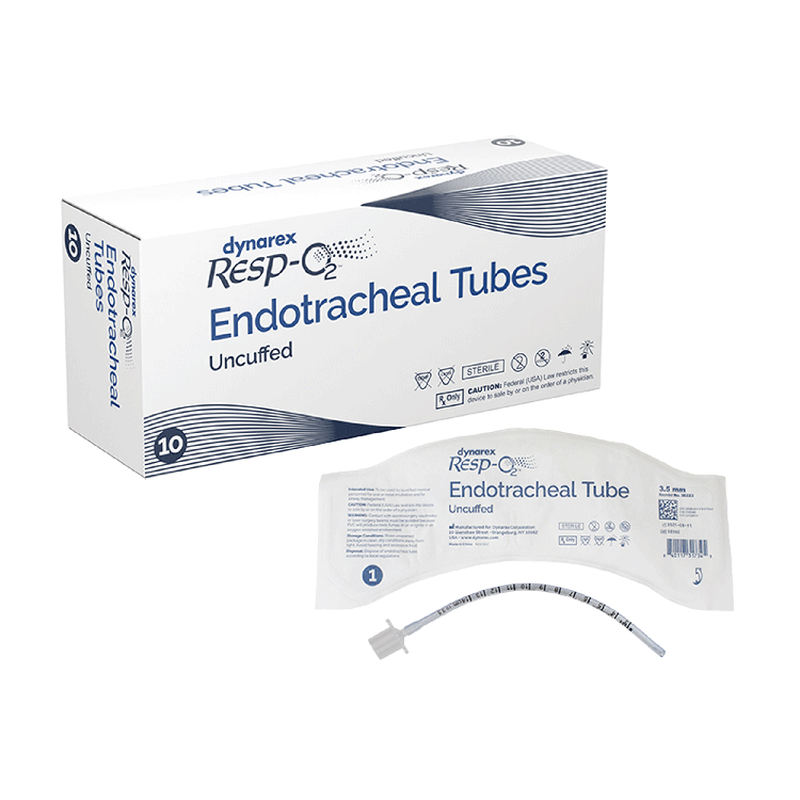 Dynarex Uncuffed Endotracheal Tube - Reliable Airway Management for Enhanced Patient Safety and Comfort. Ideal for Medical Professionals and Emergency Care.