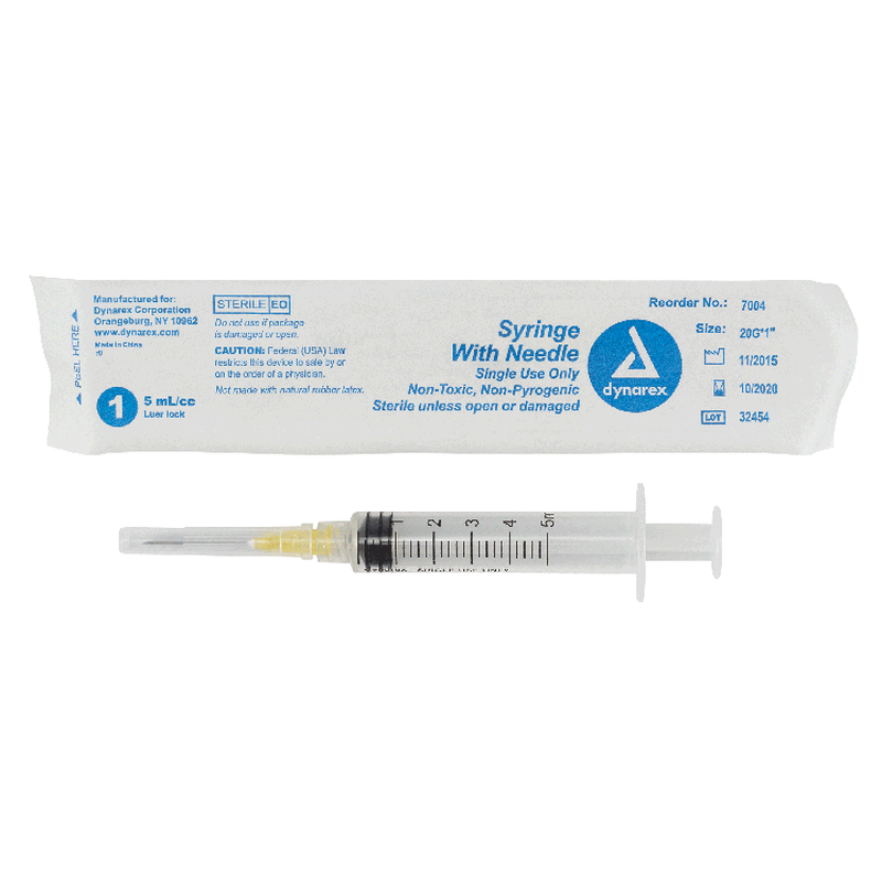 Dynarex Syringes With Needle