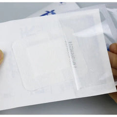 5pcs bordered guaze pad sterilized wound dressing waterproof adhesive wound plaster bandage sticker home travel first aid kit 1