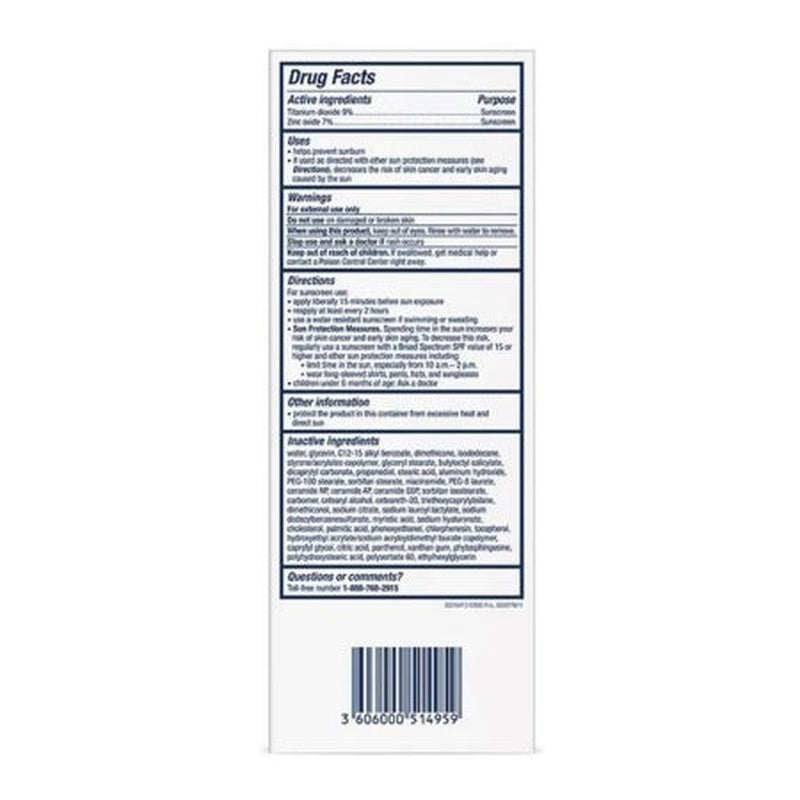 sunscreen cerave hydrating mineral sunscreen face spf 50 lotion 2 5 oz tube