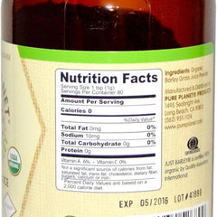 organic barley powder