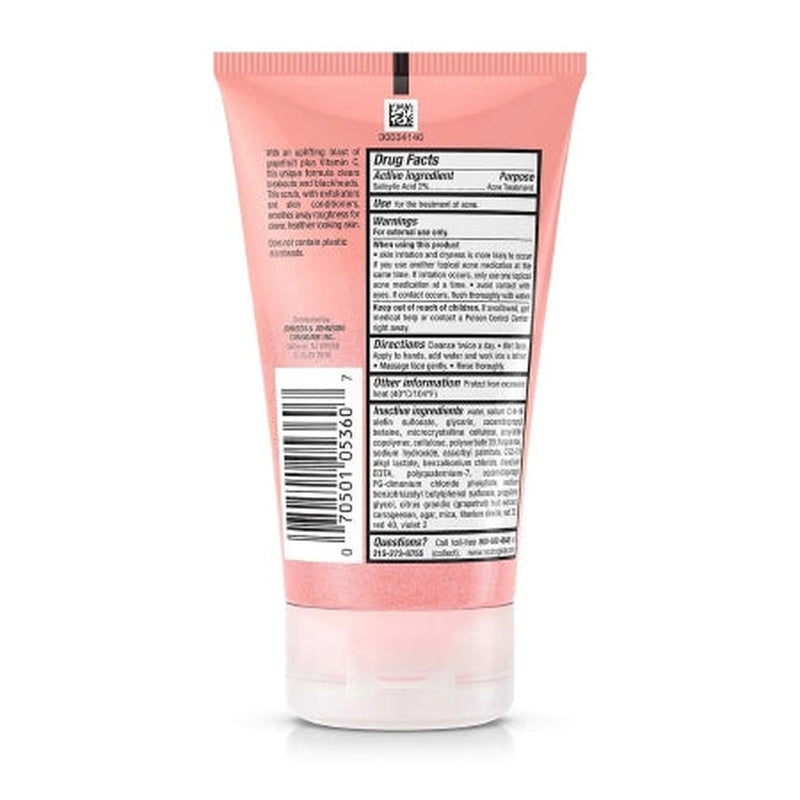 neutrogena oil free acne wash pink grapefruit foaming scrub 4 2 oz neutrogena oil free acne wash acne treatment mk1193259ea