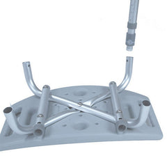 Shower Safety Bench W/o Back Tool free Assembly Grey All Care Store
