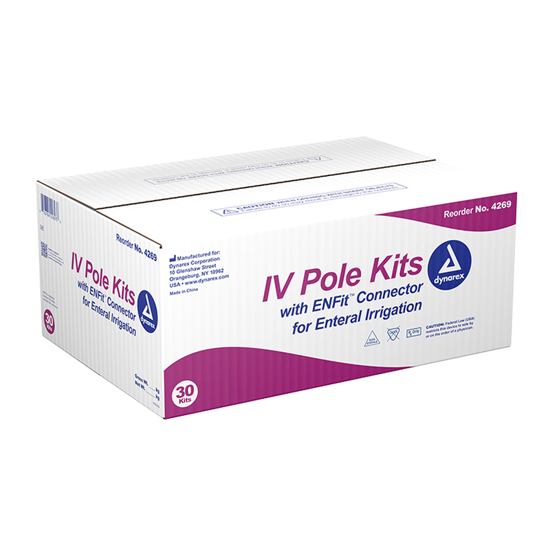dynarex iv pole kit pack type 30 box per case