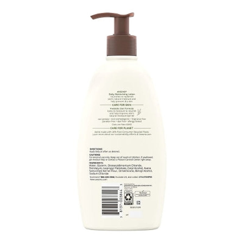 hand and body moisturizer aveeno daily moisturizing 18 oz pump bottle unscented lotion