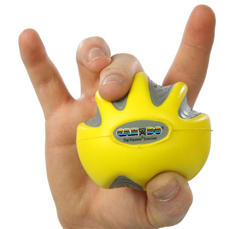 Cando Digi-squeeze Hand Exer Yellow Med Size X-lt Strngth