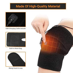 electrically heated old cold legs joints knee pads heated protective sleeve protective gear warm hot leg protection knee pads