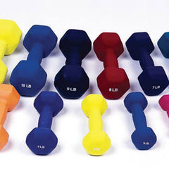 Dumbell Weight Color Neoprene Coated 2 Lb
