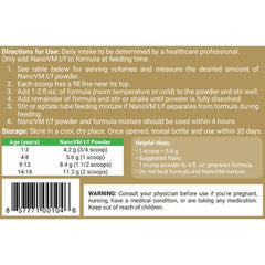 nanovm t f powder pediatric tube feeding formula 275 gram jar nanovm tf pediatric tube feeding formula mk971477ea