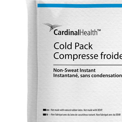 instant cold pack cardinal health non sweat general purpose large 6 x 9 inch plastic ammonium nitrate water disposable packaging type case