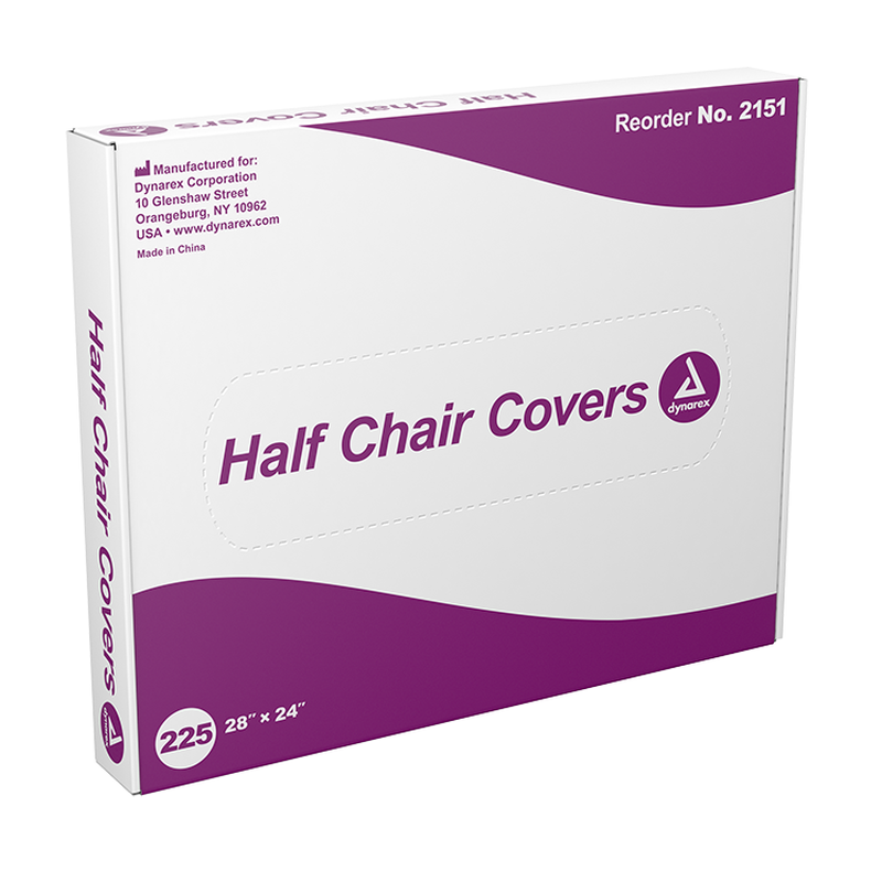 dynarex half chair cover pack type 3 box per case